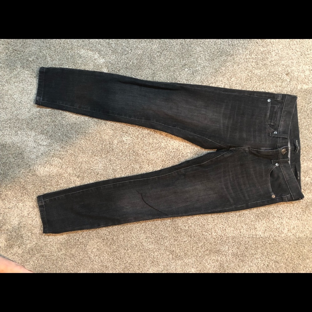 Banana Republic Black Distressed wash Skinny Jeans